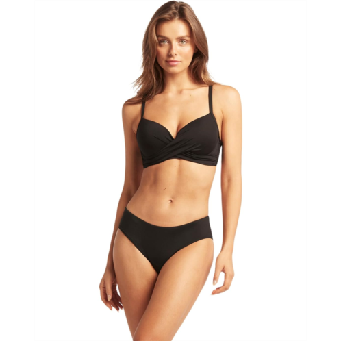 Womens SEA LEVEL SWIM Essentials Mid Bikini Pant