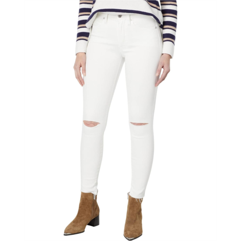 Lucky Brand High-Rise Bridgette Skinny Jeans in Bright White Destructed