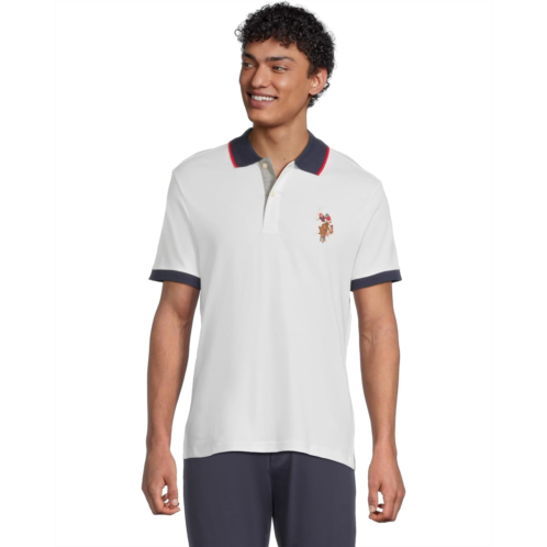 U.S. POLO ASSN. Short Sleeve Slim Fit Multicolor Pony Interlock Polo Shirt