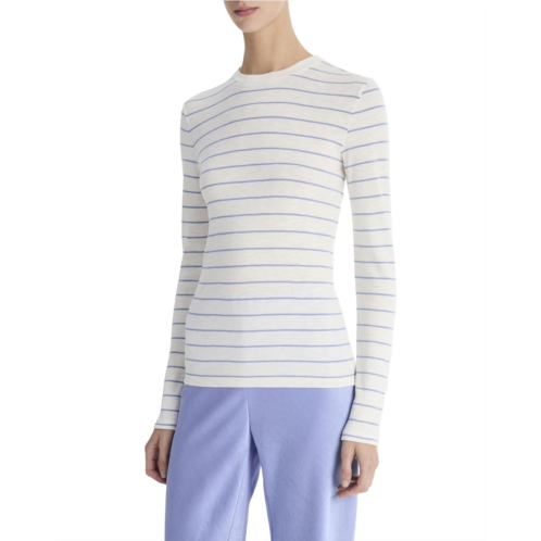Vince Striped Long Sleeve Crew