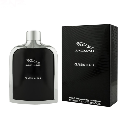 Jaguar Eau de Toilette Spray for Men, Black, 3.4 Ounce