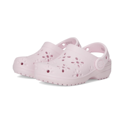 Crocs Kids Classic Clogs with Floral Cut Out Design (Toddler)