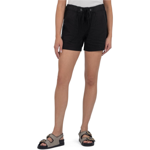 Womens KUT from the Kloth Katana-Drawstring Shorts with Porkchop Pockets