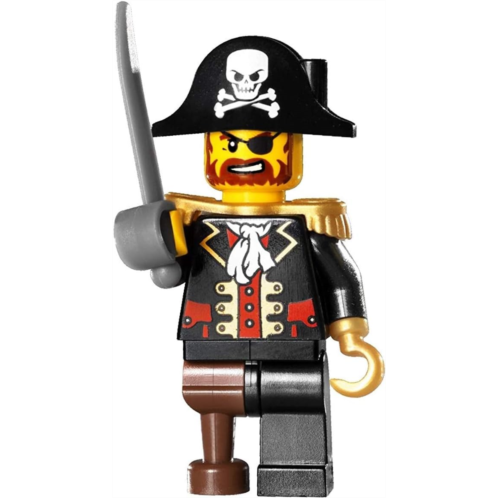 LEGO Pirate Captain Brickbeard Redbeard minifigure (2009)