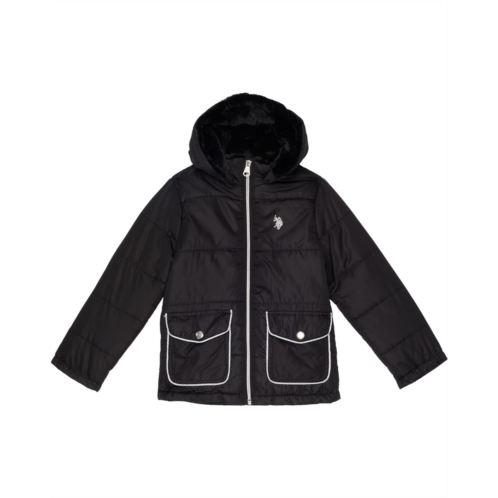 U.S. POLO ASSN. Metallic Trim Puffer Jacket (Little Kids/Big Kids)