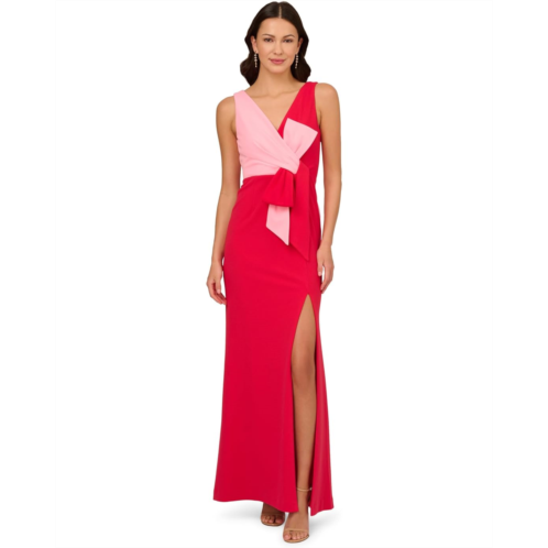 Adrianna Papell Two-Tone Evening Gown