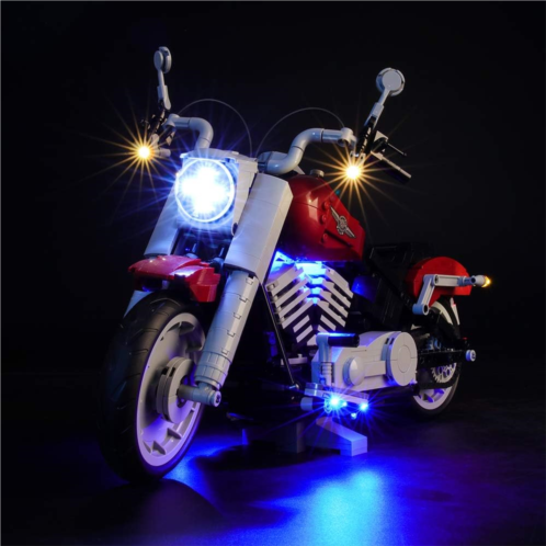Briksmax Led Lighting Kit for Creator Harley-Davidson Fat Boy - Compatible with Lego 10269 Building Blocks Model- Not Include The Lego Set