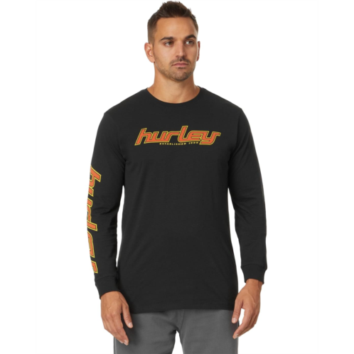 Mens Hurley Everyday 25Th Anniversary S4 Long Sleeves T Shirt