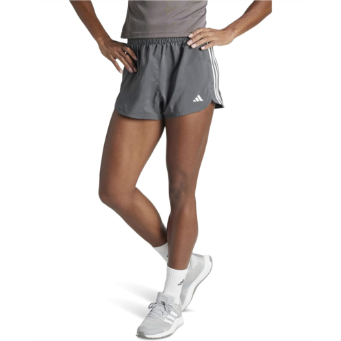 Womens adidas Pacer Training 3-Stripes Woven High-Rise Shorts