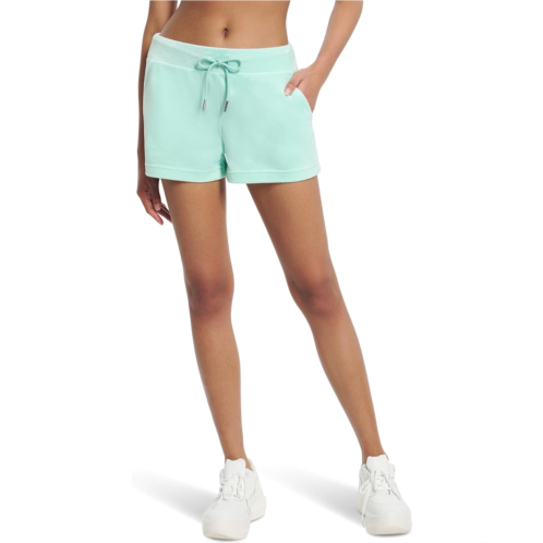 Womens Juicy Couture Velour Juicy Shorts with Back Bling