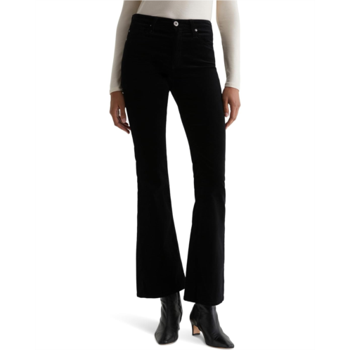 Womens AG Jeans Farrah Mid Rise Bootcut Jeans in Super Black