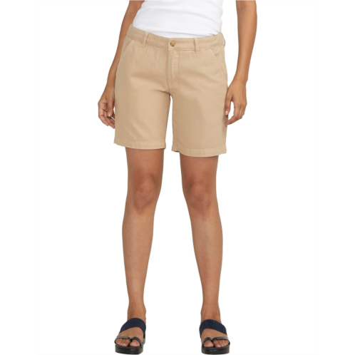 Womens Jag Jeans Tailored Shorts in Humus