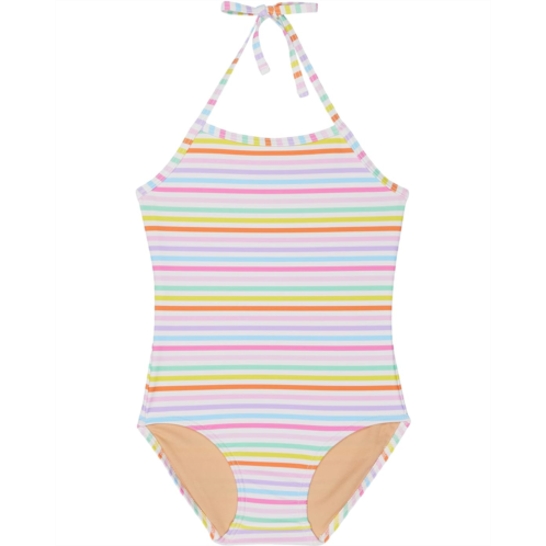 Toobydoo Rainbow Stripes One-Piece Swimsuit (Toddler/Little Kids/Big Kids)