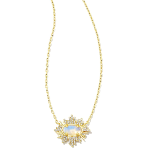 Kendra Scott Grayson Sunburst Frame Short Pendant Necklace