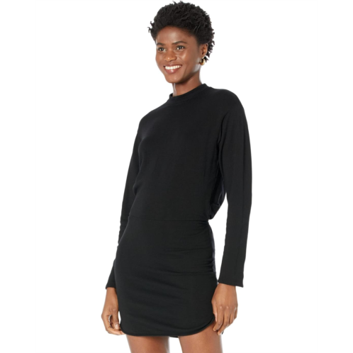 Womens MONROW Supersoft Fleece Sweatshirt Dress