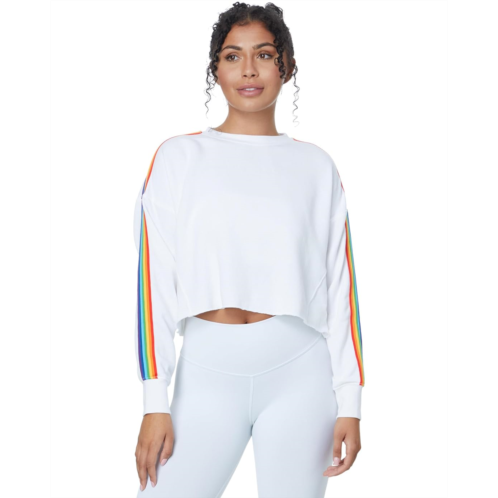 Spiritual Gangster Rainbow Cropped Pullover