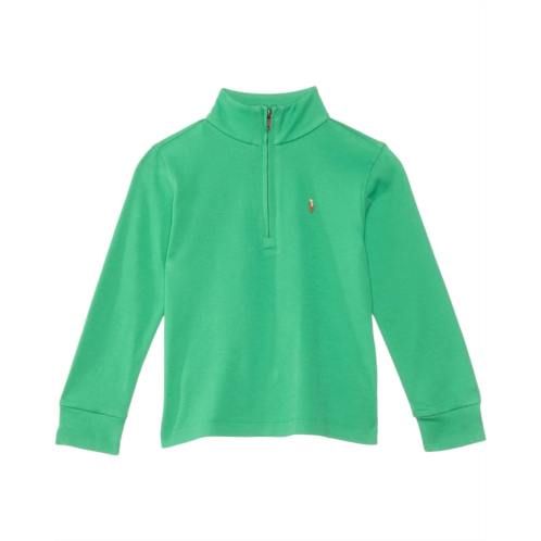 Polo Ralph Lauren Kids Cotton Interlock Quarter-Zip Pullover (Toddler/Little Kid)