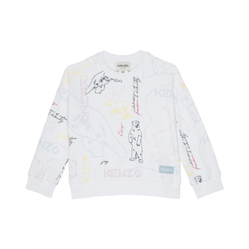 Kenzo Kids Polar Bear Print Pullover (Big Kids)