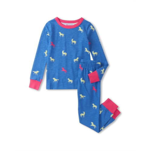 Hatley Kids Unicorn Glow Cotton Pajama Set (Toddler/Little Kid/Big Kid)