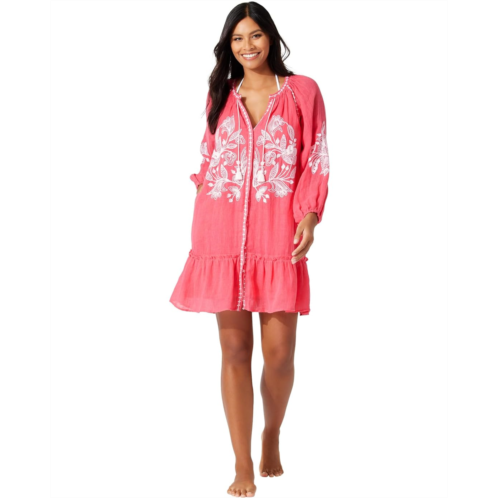 Womens Tommy Bahama Linen Gauze Tunic Dress