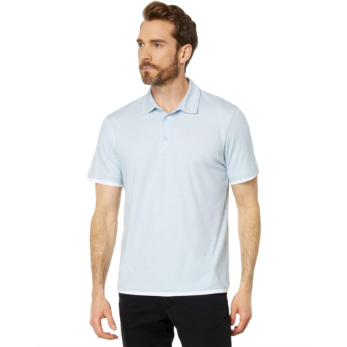 Vince Double Layer Short Sleeve Polo