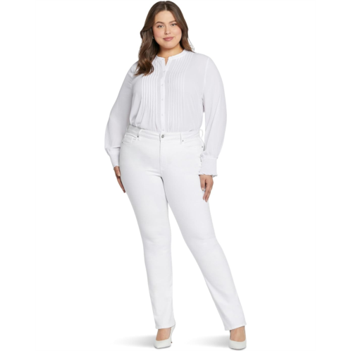 NYDJ Plus Size Marilyn Straight in Optic White