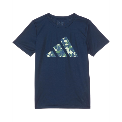 adidas Kids Pebble Camo Logo SS Tee(Big Kid)