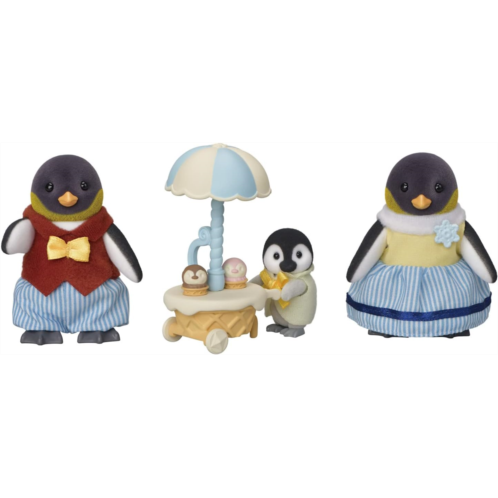 Calico Critters Penguin Family - Set of 4 Collectible Doll Figures for Ages 3+