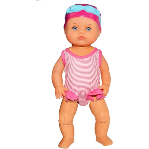 JIFOVER Waterproof Swimmer Doll, Electric Water Baby Doll Swimming Doll for Bath Time, Waterproof Swimming Doll for Girls, Swimming Dolls for Pool/Bathtub (A)