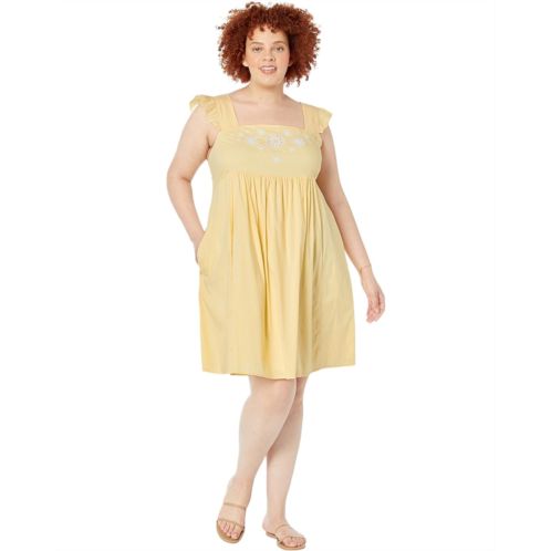 Draper James Plus Size Embroidered Maddie Babydoll Dress