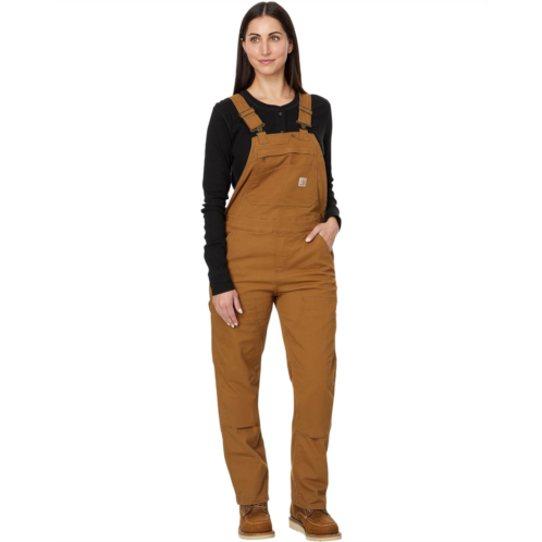 Womens Carhartt Rugged Flex Loose Fit Canvas Bib Overalls