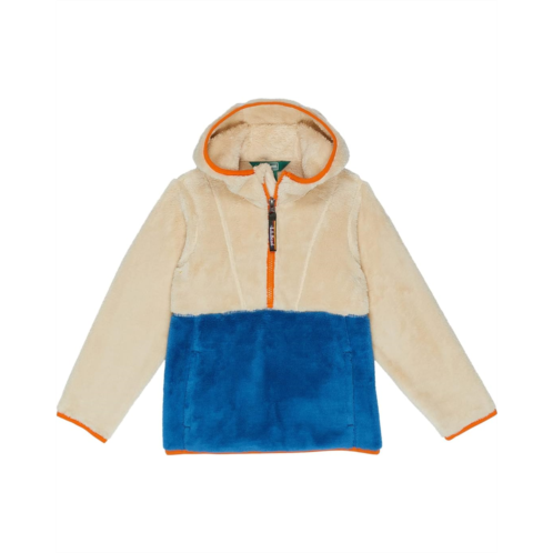 L.L.Bean LLBean Hi-Pile Fleece Color-Block Pullover Hoodie (Little Kids)