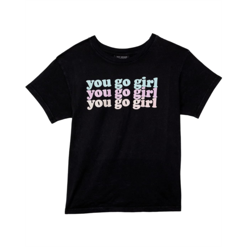Tiny Whales You Go Girl Text Graphic Boxy T-Shirt (Toddler/Little Kids/Big Kids)