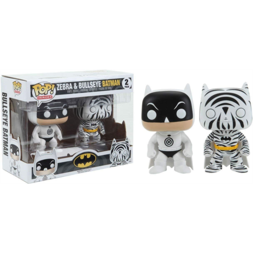 Funko Set 2 Pop DC Bullseye Batman & Zebra Batman Exclusive Figures
