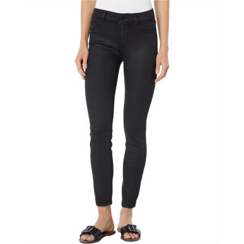 DL1961 Florence Skinny Mid-Rise Instasculpt Ankle in Medina Coated Ultimate