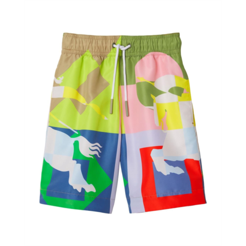 Burberry Kids Malcolm Geo Swim Shorts (Toddler/Little Kid/Big Kid)