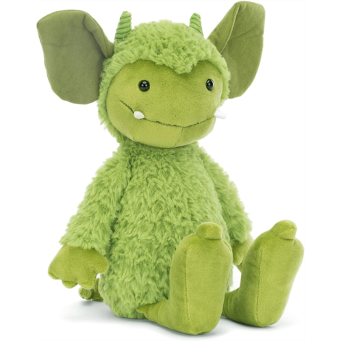 Jellycat Grizzo Gremlin Stuffed Animal, 12 inches Monster Plush Toy Classic Childreninchs Gift Halloween Plush