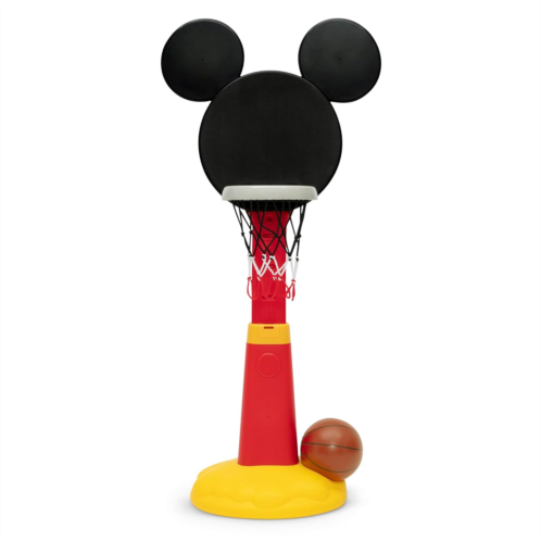 Delta Children - Disney Mickey Mouse Plastic Basketball Set - Includes Basketball Hoop, 1 Basketball and Ball Pump, Red/Black