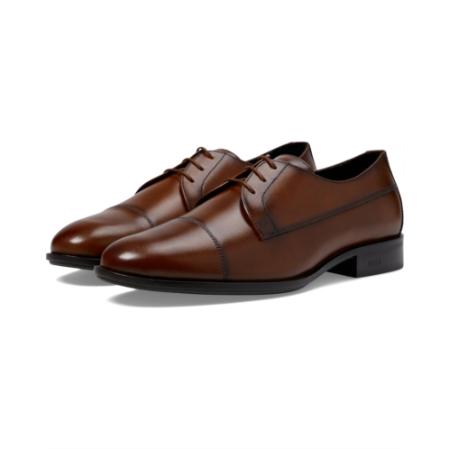 Mens BOSS Colby Smooth Leather Derby Dress Shoes