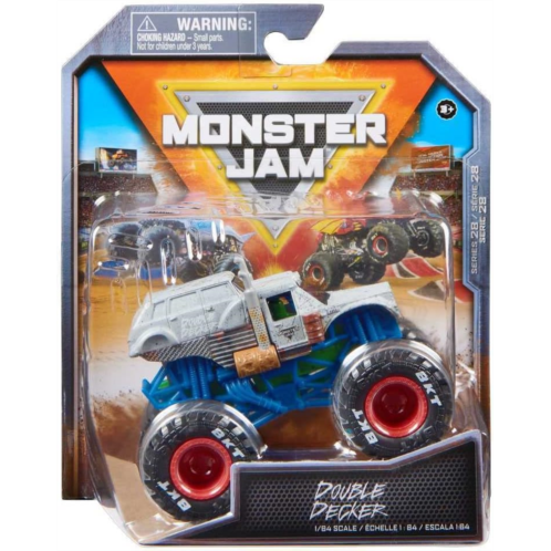 Monster Jam 2023 Spin Master 1:64 Diecast Truck Series 28 Steel Reveal Double Decker