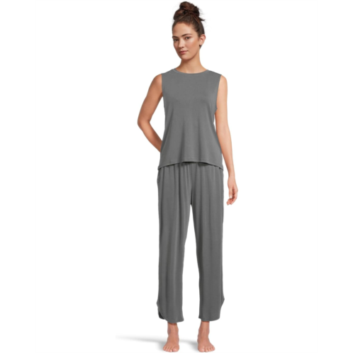 Womens Barefoot Dreams Jersey Piped Set