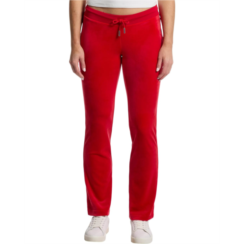 Juicy Couture Rib Waist Velour Pants with Drawcord