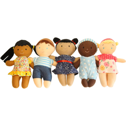 Making Believe Diversity Buddies Plush Diversity Dolls - Multicultural Dolls for Kids Multicultural Baby Dolls, Different Races Dolls, Multi-Ethnic Multiracial Dolls Daycare Toys -