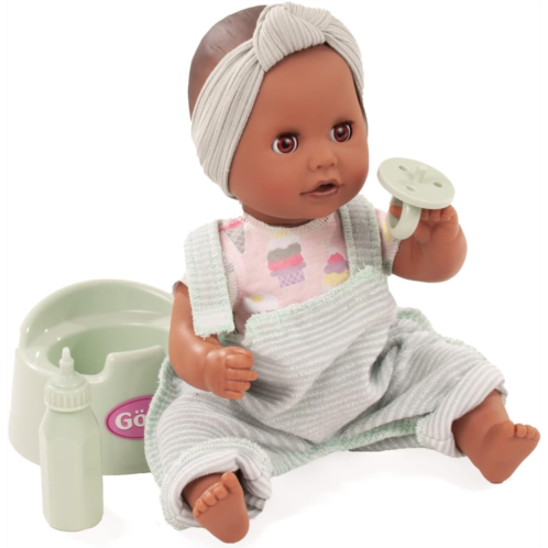 Goetz Gotz Sleepy Aquini - 13 Drink & Wet Bath Baby Girl Doll with Potty, Bottle and Pacifier