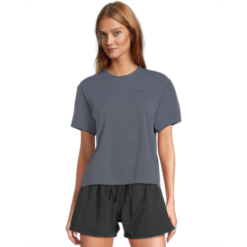Womens Marmot AirExchange SolarShield Crew Short Sleeve