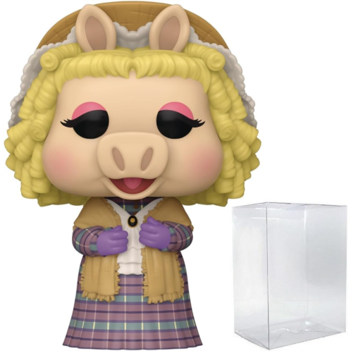 POP Disney Holiday: The Muppet Christmas Carol - Miss Piggy as Mrs. Cratchit Funko Vinyl Figure (Bundled with Compatible Box Protector Case) Multicolored 3.75 inches