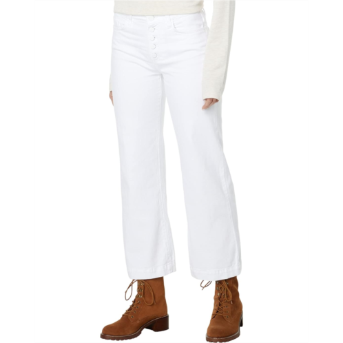 Womens Paige Leenah Ankle Exposed Button Fly in Crisp White