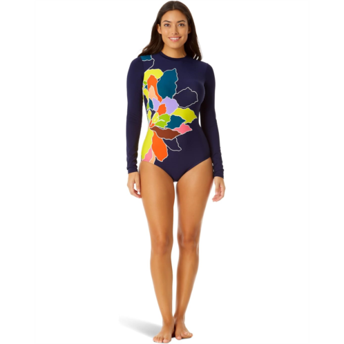 Anne Cole Long Sleeve Open Back One-Piece