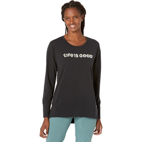Life is Good Detailed Wildflower Crusher Flex Tunic