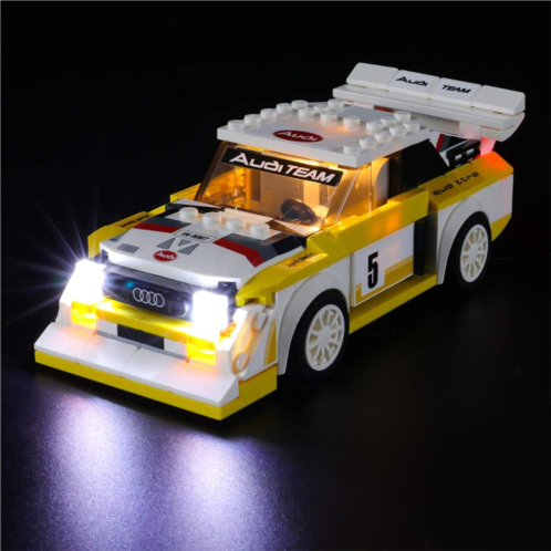 BRIKSMAX Led Lighting Kit for 1985 Audi Sport Quattro S1 - Compatible with Lego 76897 Building Blocks Model- Not Include The Lego Set
